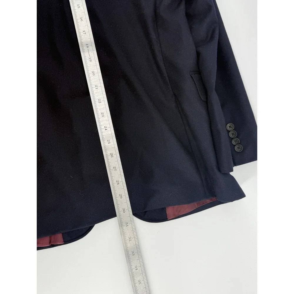J. Crew Legacy Sportcoat 3 Button Navy Blue Wool‎ Mens US Size 38R
